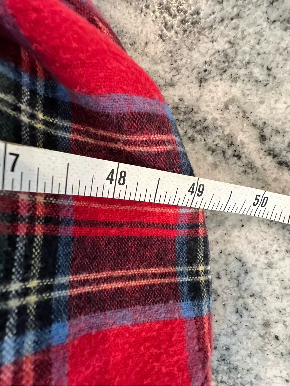 The Vermont Country Store❤️ Red Plaid Flannel Long Nightgown - Picture 9 of 9